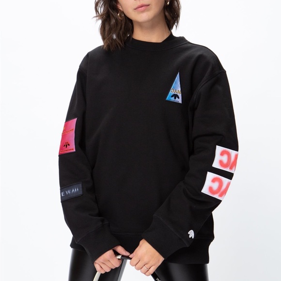 NWT Adidas By Alexander Wang Crewneck Sweater In Black